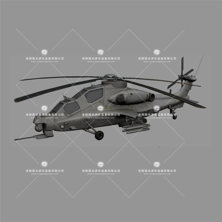 嘉峪关武装直升机3D模型